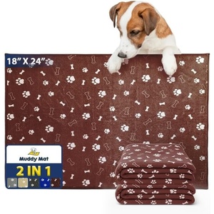 image:imageMuddy Mat Washable Pee Pads for Dogs Super Absorbent Reusable Puppy Pads100 Waterproof Pee amp Potty Training Pads for Pets NonSlip Dog Pads for Crates Playpens and Floors  2 Pack Grey 36x48Chocolate Brown