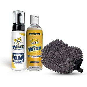 image:imageMuddy Mat Wizz Paw Foam amp Grooming Mitt  Pet Shampoo  NoRinse Paw Cleaner for Dogs Large amp Small Aloe Vera amp Oatmeal Dog Shampoo for Itchy Skin Relief Smelly Dogs amp Sensitive Coats