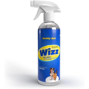 image:imageMuddy Mat Wizz Stain amp Odor Remover for strong odor of Cat amp Dog Pee Cleaner Pet urine odor eliminator Remove strain and Odor from carpets fabric clothing furniture amp Pets  24oz Spray