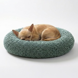 image:imageMuddy MatCloud K9 Bed for Dogs amp Cats Soft amp Relaxing Donut Dog Bed Chenille Material Removable Cover Washable amp Dryer SafeBrown Medium35x35Seafoam Green
