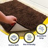 image:imageMuddy Mat  Super Water Absorbent Door Mat Indoor Microfiber Quick Dry Chenille Entryway Rug Slip Resistant Front Door Mat Indoor Mats for Entryway Machine Washable Pet Rug Brown XXL 60X48