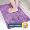 image:imageMuddy Mat  Super Water Absorbent Door Mat Indoor Microfiber Quick Dry Chenille Entryway Rug Slip Resistant Front Door Mat Indoor Mats for Entryway Machine Washable Pet Rug Purple 35x60