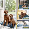 image:imageMuddy Mat  Super Water Absorbent Door Mat Indoor Microfiber Quick Dry Chenille Entryway Rug Slip Resistant Front Door Mat Indoor Mats for EntrywayMachine Washable Pet Rug Atlantic Blue 48x60