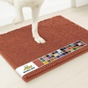 image:imageMuddy Mat  Super Water Absorbent Door Mat Indoor Microfiber Quick Dry Chenille Entryway Rug Slip Resistant Front Door Mat Indoor Mats for Entryway Machine Washable Pet Rug Orange 30x19