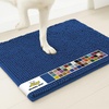 image:imageMuddy Mat  Super Water Absorbent Door Mat Indoor Microfiber Quick Dry Chenille Entryway Rug Slip Resistant Front Door Mat Indoor Mats for Entryway Machine Washable Pet Rug Navy Blue 28x18