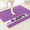 image:imageMuddy Mat  Super Water Absorbent Door Mat Indoor Microfiber Quick Dry Chenille Entryway Rug Slip Resistant Front Door Mat Indoor Mats for Entryway Machine Washable Pet Rug Purple 48x72