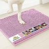 image:imageMuddy Mat  Super Water Absorbent Door Mat Indoor Microfiber Quick Dry Chenille Entryway Rug Slip Resistant Front Door Mat Indoor Mats for Entryway Machine Washable Pet Rug Pink 18x28