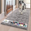image:imageMuddy Mat  Super Water Absorbent Door Mat Indoor Microfiber Quick Dry Chenille Entryway Rug Slip Resistant Front Door Mat Indoor Mats for Entryway Machine Washable Pet Rug Grey 36x120