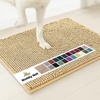 image:imageMuddy Mat  Super Water Absorbent Door Mat Indoor Microfiber Quick Dry Chenille Entryway Rug Slip Resistant Front Door Mat Indoor Mats for Entryway Machine Washable Pet Rug Beige XXXL 72X48