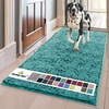 image:imageMuddy Mat  Super Water Absorbent Door Mat Indoor Microfiber Quick Dry Chenille Entryway Rug Slip Resistant Front Door Mat Indoor Mats for Entryway Machine Washable Pet Rug Teal 24x60