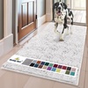 image:imageMuddy Mat  Super Water Absorbent Door Mat Indoor Microfiber Quick Dry Chenille Entryway Rug Slip Resistant Front Door Mat Indoor Mats for Entryway Machine Washable Pet RugWhite Runner 59X24