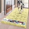 image:imageMuddy Mat  Super Water Absorbent Door Mat Indoor Microfiber Quick Dry Chenille Entryway Rug Slip Resistant Front Door Mat Indoor Mats for Entryway Machine Washable Pet Rug Yellow 35x60