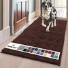 image:imageMuddy Mat  Super Water Absorbent Door Mat Indoor Microfiber Quick Dry Chenille Entryway Rug Slip Resistant Front Door Mat Indoor Mats for Entryway Machine Washable Pet Rug Brown 24x120