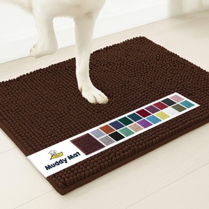 image:imageMuddy Mat  Super Water Absorbent Door Mat Indoor Microfiber Quick Dry Chenille Entryway Rug Slip Resistant Front Door Mat Indoor Mats for Entryway Machine Washable Pet Rug Brown XXL 60X48