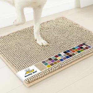 image:imageMuddy Mat  Super Water Absorbent Door Mat Indoor Microfiber Quick Dry Chenille Entryway Rug Slip Resistant Front Door Mat Indoor Mats for Entryway Machine Washable Pet Rug Beige 28x18