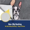image:imageMuddy Mat Highly Water Absorbent Microfiber Door Mat and Pet Carpet SlipResistant Thick Washable Soft Chenille Mat for Kitchen Bedroom Indoor and Outdoor  Dog Face Rottweiler 19X30French Bulldog