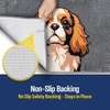 image:imageMuddy Mat Highly Water Absorbent Microfiber Door Mat and Pet Carpet SlipResistant Thick Washable Soft Chenille Mat for Kitchen Bedroom Indoor and Outdoor  Dog Face Rottweiler 19X30Cavalier King Charles Spaniel
