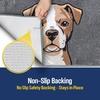 image:imageMuddy Mat Highly Water Absorbent Microfiber Door Mat and Pet Carpet SlipResistant Thick Washable Soft Chenille Mat for Kitchen Bedroom Indoor and Outdoor  Dog Face Rottweiler 19X30Pitbull