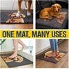 image:imageMuddy Mat Highly Water Absorbent Microfiber Door Mat and Pet Carpet SlipResistant Thick Washable Soft Chenille Mat for Kitchen Bedroom Indoor and Outdoor  Dog Face Rottweiler 19X30Poodle