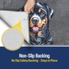 image:imageMuddy Mat Highly Water Absorbent Microfiber Door Mat and Pet Carpet SlipResistant Thick Washable Soft Chenille Mat for Kitchen Bedroom Indoor and Outdoor  Dog Face Rottweiler 19X30Rottweiler