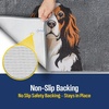 image:imageMuddy Mat Highly Water Absorbent Microfiber Door Mat and Pet Carpet SlipResistant Thick Washable Soft Chenille Mat for Kitchen Bedroom Indoor and Outdoor  Dog Face Rottweiler 19X30Cavalier Spaniel