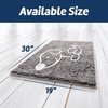 image:imageMuddy Mat Paw Dog Door Embroidery Mat Super Absorbent Microfiber Indoor Outdoor mat for Muddy Paws NonSlip Washable Pet Rug Quick Dry Chenille Entryway Carpet Machine Washable  Grey 19x30Grey