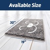 image:imageMuddy Mat Paw Dog Door Embroidery Mat Super Absorbent Microfiber Indoor Outdoor mat for Muddy Paws NonSlip Washable Pet Rug Quick Dry Chenille Entryway Carpet Machine Washable  Grey 19x30Pet Face
