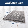 image:imageMuddy Mat Paw Dog Door Embroidery Mat Super Absorbent Microfiber Indoor Outdoor mat for Muddy Paws NonSlip Washable Pet Rug Quick Dry Chenille Entryway Carpet Machine Washable  Grey 19x30Pet Bowl