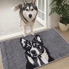 image:imageMuddy Mat Highly Water Absorbent Microfiber Door Mat and Pet Carpet SlipResistant Thick Washable Soft Chenille Mat for Kitchen Bedroom Indoor and Outdoor  Dog Face Rottweiler 19X30Border Collie